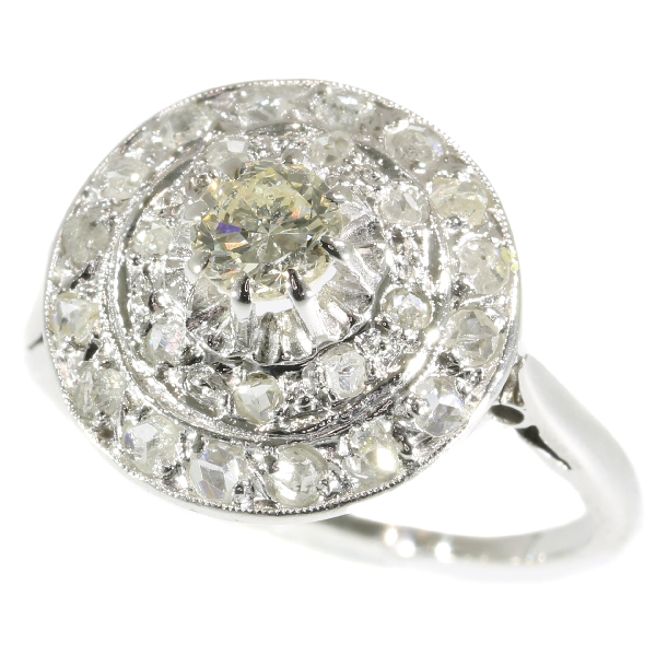 Art Deco diamond cluster ring